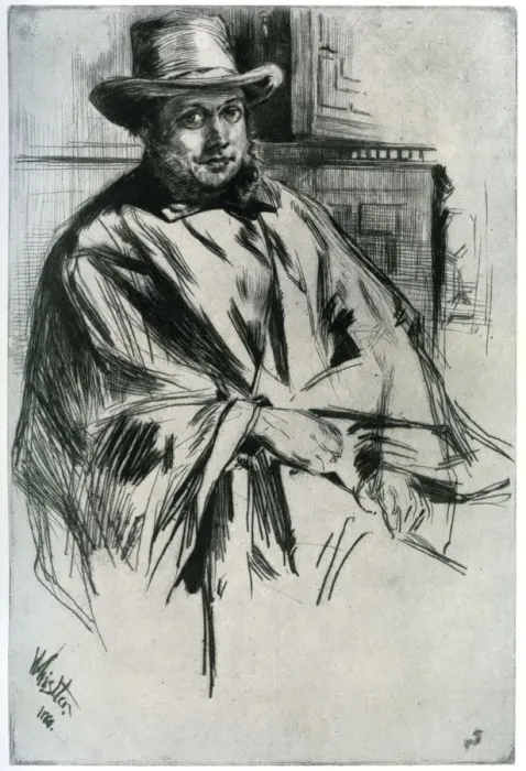 Framed Print : Mr Mann, 1860 (1904). Artist: James Abbott McNeill Whistler Framed Print : Mr Mann, 1860 (1904). Artist: James Abbott McNeill Whistler
