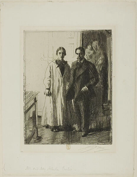 Mr. and Mrs. Atherton Curtis, 1906. Creator: Anders Leonard Zorn