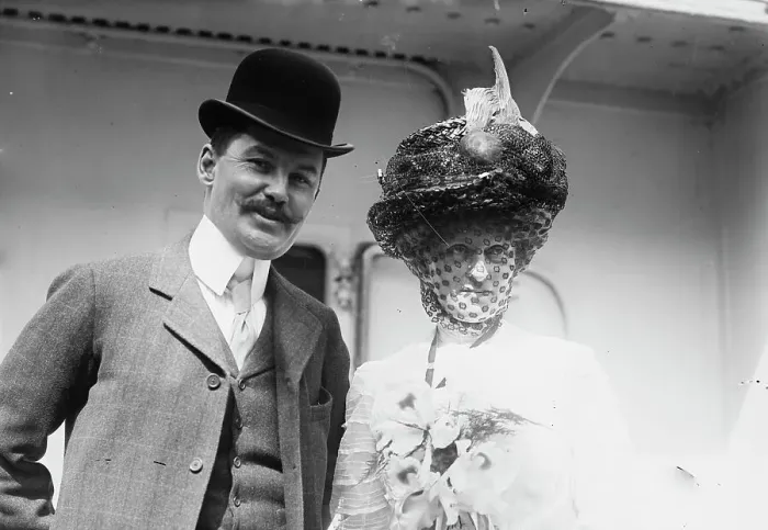 Framed Print : Mr. and Mrs. C.F. Bishop, 1910. Creator: Bain News Service Framed Print : Mr. and Mrs. C.F. Bishop, 1910. Creator: Bain News Service