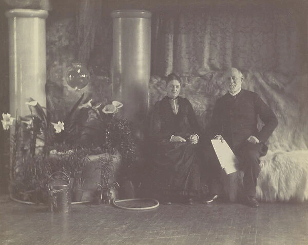 Mr. and Mrs. Charles E. Tiffany in Louis C. Tiffanys Studio, ca. 1890
