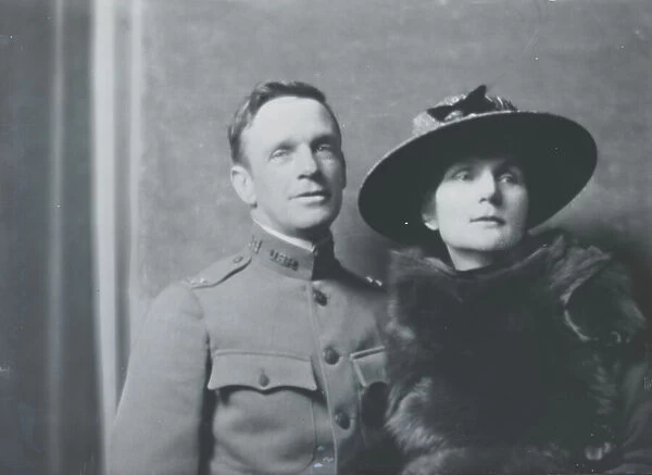 Mr. and Mrs. Ernest Peixotto, portrait photograph, 1918 Feb. 28. Creator: Arnold Genthe