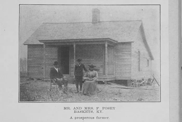 Framed Print : Mr. and Mrs. F Posey; Baskets, Ky.; A prosperous farmer, 1907. Creator: Unknown Framed Print : Mr. and Mrs. F Posey; Baskets, Ky.; A prosperous farmer, 1907. Creator: Unknown