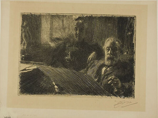 Mr. and Mrs. Fürstenberg, 1895. Creator: Anders Leonard Zorn