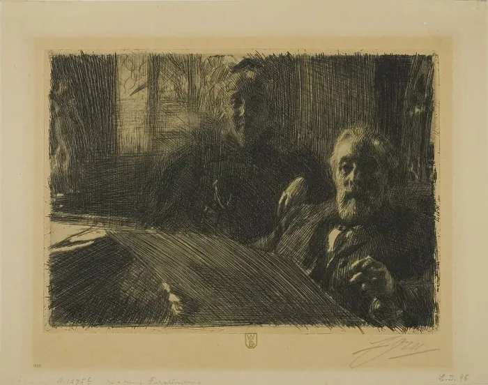 Framed Print : Mr. and Mrs. Fürstenberg, 1895. Creator: Anders Leonard Zorn Framed Print : Mr. and Mrs. Fürstenberg, 1895. Creator: Anders Leonard Zorn