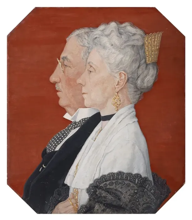 Framed Print : Mr. and Mrs. H. H. Friedley, 1925. Creator: Durr Freedley Framed Print : Mr. and Mrs. H. H. Friedley, 1925. Creator: Durr Freedley