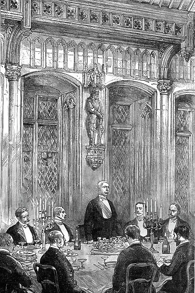 'Mr Stanley at Brussels; The Explorer Speaking at the Banquet given in his honour by the Burgomaste Creator: Unknown
