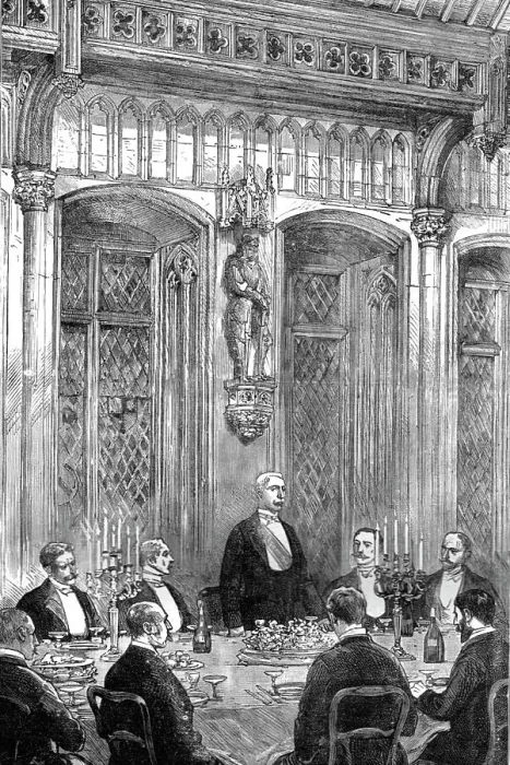 Framed Print : Mr Stanley at Brussels; The Explorer Speaking at the Banquet given in his honour by the Burgomaste Creator: Unknown Framed Print : Mr Stanley at Brussels; The Explorer Speaking at the Banquet given in his honour by the Burgomaste Creator: Unknown