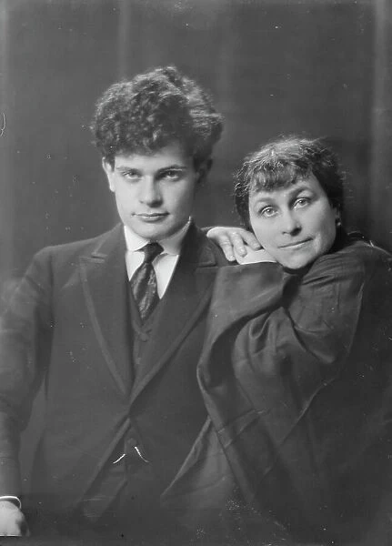 Mr. Tosha [sic] Seidel and an unidentified woman, portrait photograph, 1918 May 13. Creator: Arnold Genthe