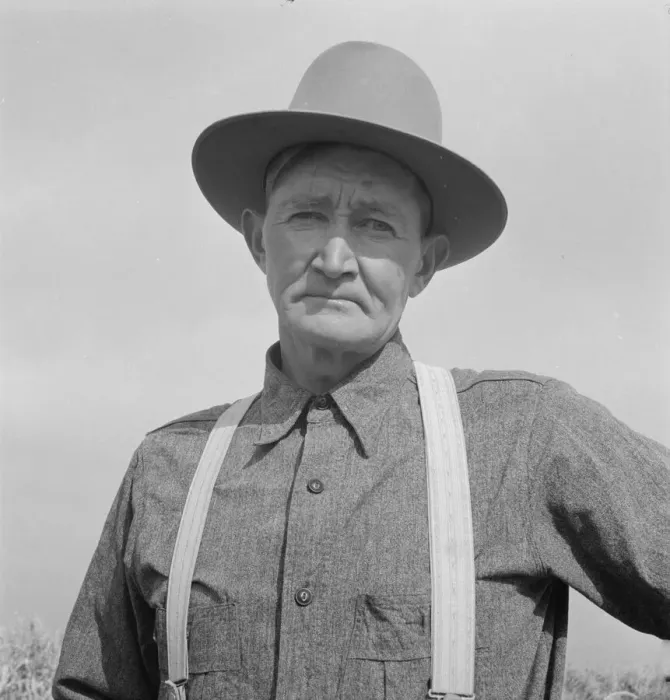 Framed Print : Mr. Wardlow, drought area farmer, adjusting to... farm, Dead Ox Flat, Malheur County, Oregon, 1939. Creator: Dorothea Lange Framed Print : Mr. Wardlow, drought area farmer, adjusting to... farm, Dead Ox Flat, Malheur County, Oregon, 1939. Creator: Dorothea Lange
