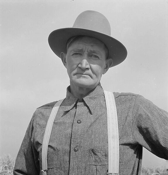 Mr. Wardlow, drought area farmer, adjusting to... farm, Dead Ox Flat, Malheur County, Oregon, 1939. Creator: Dorothea Lange