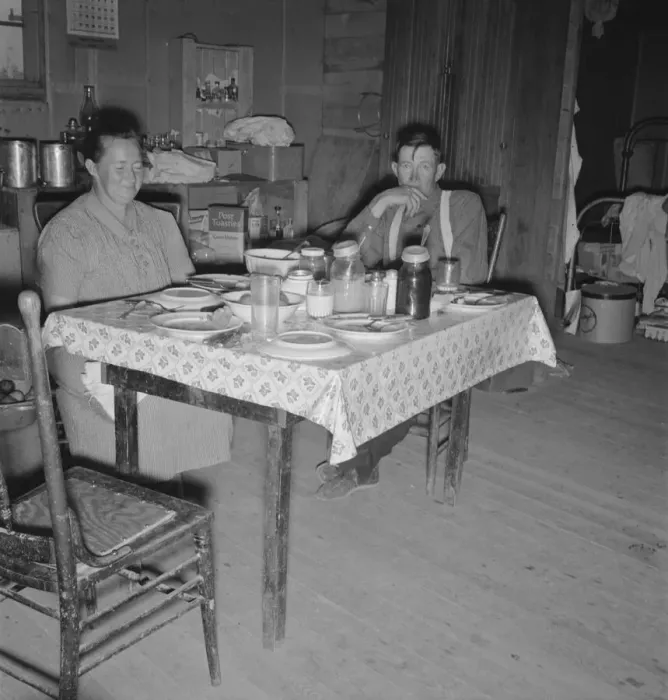 Framed Print : Mr. Wardlow says grace before dinner, Dead Ox Flat, Malheur County, Oregon, 1939. Creator: Dorothea Lange Framed Print : Mr. Wardlow says grace before dinner, Dead Ox Flat, Malheur County, Oregon, 1939. Creator: Dorothea Lange