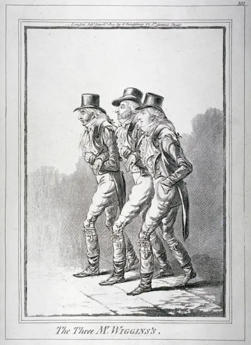 Framed Print : The Three Mr Wiggins s, 1803 Framed Print : The Three Mr Wiggins s, 1803