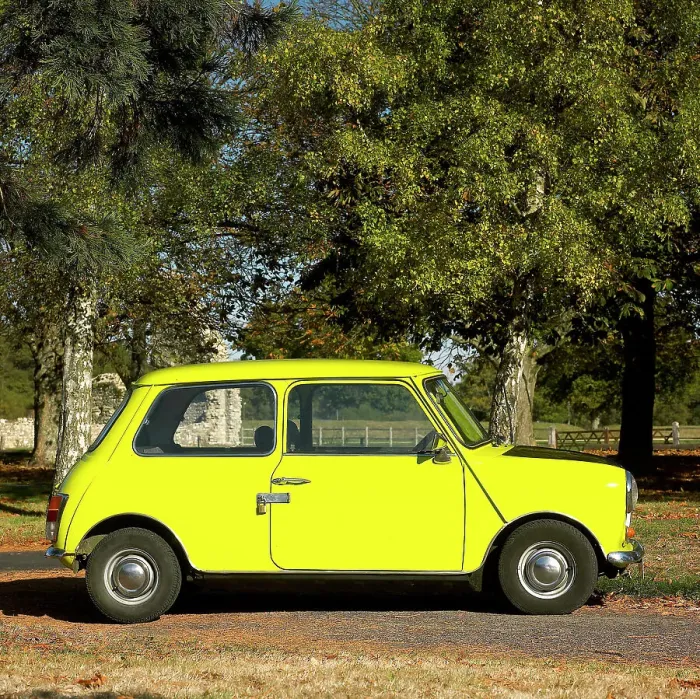 Framed Print : Mr.Bean's Mini from the tv programme of the same name Framed Print : Mr.Bean's Mini from the tv programme of the same name