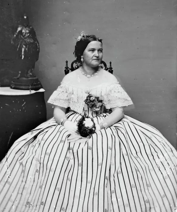 Framed Print : Mrs. Abraham Lincoln, between 1855 and 1865. Creator: Unknown Framed Print : Mrs. Abraham Lincoln, between 1855 and 1865. Creator: Unknown