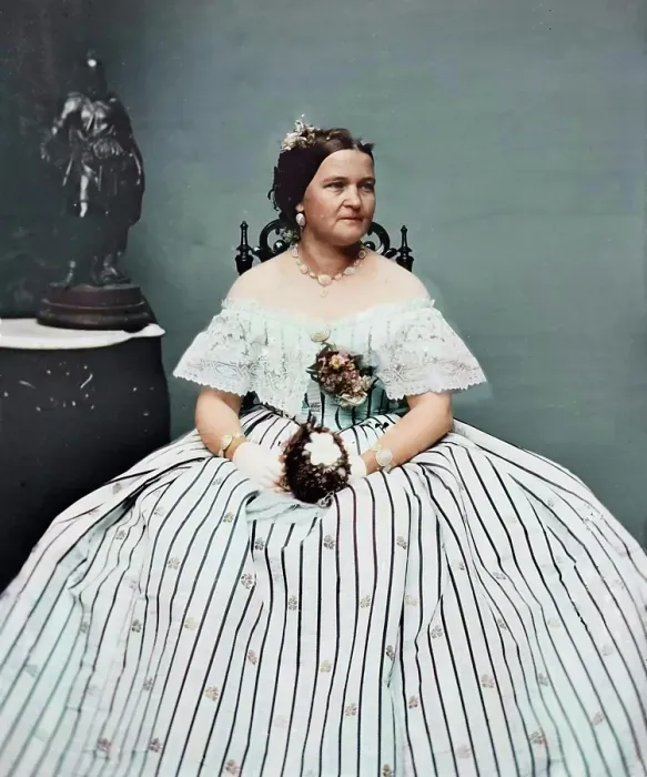 Framed Print : Mrs. Abraham Lincoln, between 1855 and 1865. Creator: Unknown Framed Print : Mrs. Abraham Lincoln, between 1855 and 1865. Creator: Unknown