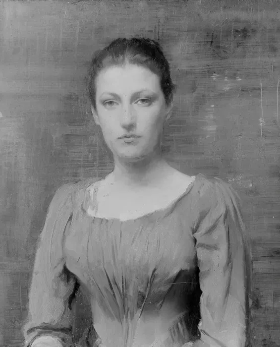 Framed Print : Mrs. Alfred Q. Collins, 1885-1903. Creator: Alfred Quinton Collins Framed Print : Mrs. Alfred Q. Collins, 1885-1903. Creator: Alfred Quinton Collins