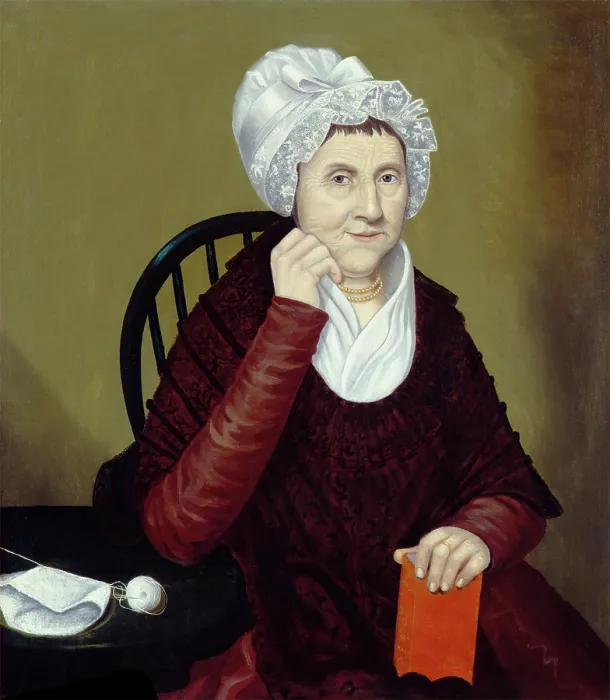Framed Print : Mrs. Ammi Ruhamah Robbins, 1812. Creator: Reuben Moulthrop Framed Print : Mrs. Ammi Ruhamah Robbins, 1812. Creator: Reuben Moulthrop