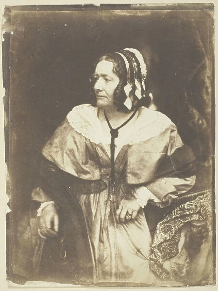Mrs. Anna Brownell Jameson, 1844. Creators: David Octavius Hill, Robert Adamson