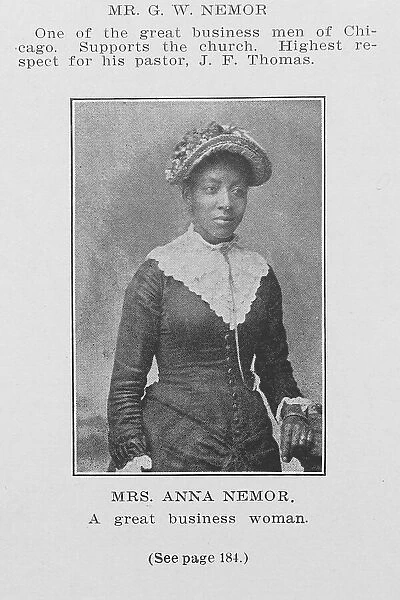 Mrs. Anna Nemor; A great business woman, 1907. Creator: Unknown