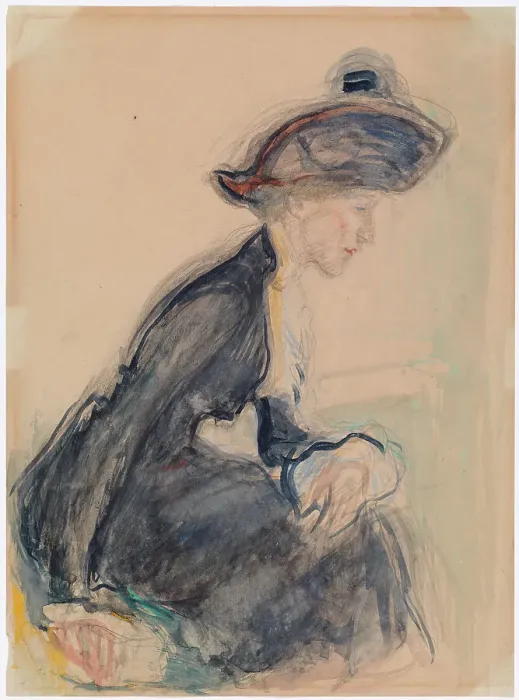 Framed Print : Mrs Anni Lagerborg, 1912. Creator: Magnus Enckell Framed Print : Mrs Anni Lagerborg, 1912. Creator: Magnus Enckell