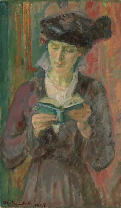 Framed Print : Mrs. Anni Lagerborg, 1914. Creator: Magnus Enckell Framed Print : Mrs. Anni Lagerborg, 1914. Creator: Magnus Enckell