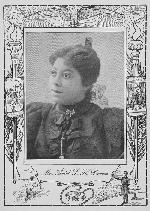 Framed Print : Mrs. Ariel S. H. Bowen [recto], 1902. Creator: Unknown
