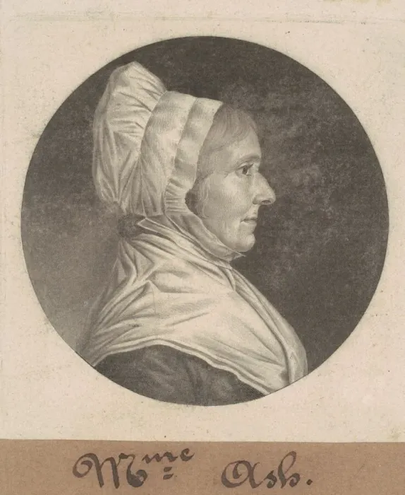 Framed Print : Mrs. Ash, 1807. Creator: Charles Balthazar Julien Fevret de Saint-Memin Framed Print : Mrs. Ash, 1807. Creator: Charles Balthazar Julien Fevret de Saint-Memin
