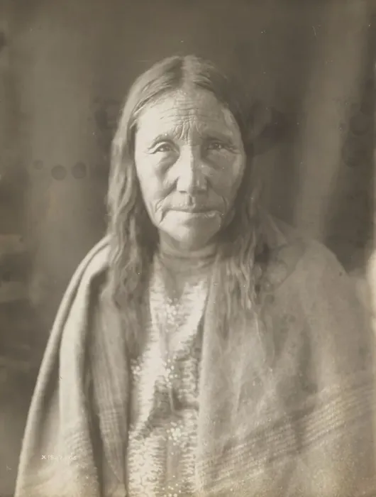 Framed Print : Mrs. Big Head, 1905. Creator: Edward Sheriff Curtis Framed Print : Mrs. Big Head, 1905. Creator: Edward Sheriff Curtis