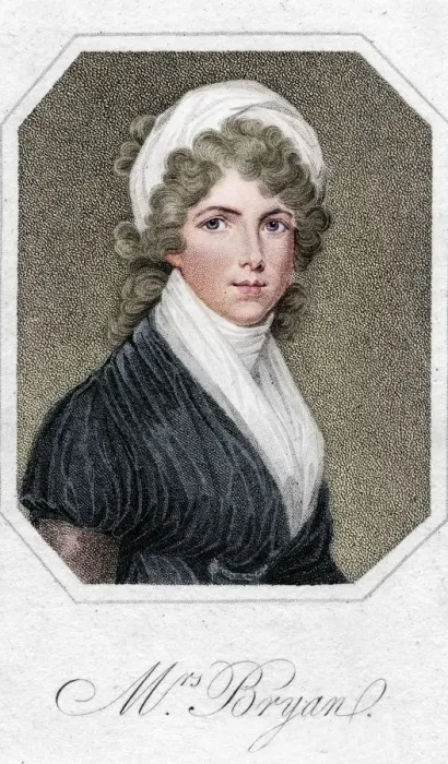 Framed Print : Mrs. Bryan, 1801. Artist: Mackenzie Framed Print : Mrs. Bryan, 1801. Artist: Mackenzie