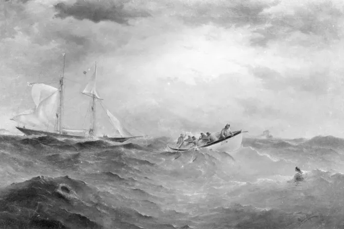 Framed Print : Mrs Chandler. Golden Fleece RYS painting. Creator: Kirk & Sons of Cowes Framed Print : Mrs Chandler. Golden Fleece RYS painting. Creator: Kirk & Sons of Cowes