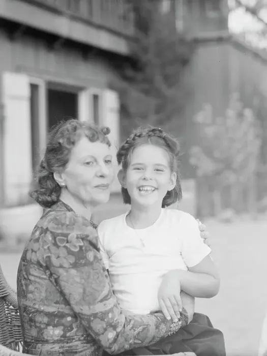 Framed Print : Mrs. Churchill with child Orrin, seated outdoors, not before 1932 Mar. Creator: Arnold Genthe Framed Print : Mrs. Churchill with child Orrin, seated outdoors, not before 1932 Mar. Creator: Arnold Genthe