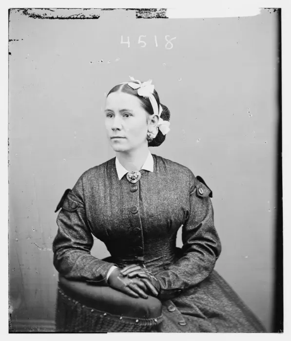 Framed Print : Mrs. Clara Walters, between 1855 and 1865. Creator: Unknown Framed Print : Mrs. Clara Walters, between 1855 and 1865. Creator: Unknown