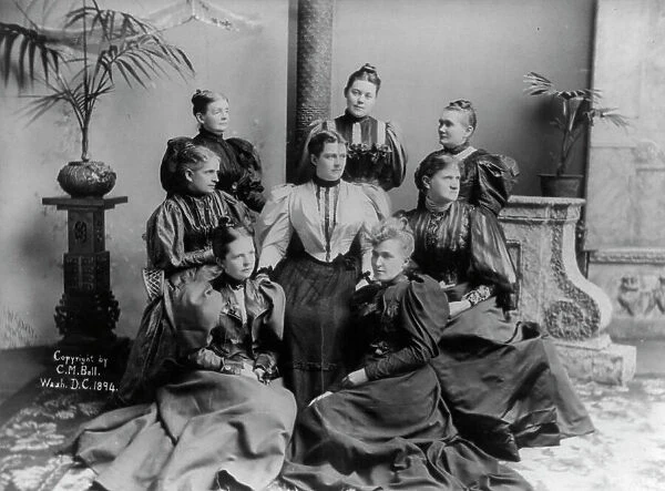 Mrs. Cleveland with ladies of the Cabinet, c1894. Creator: C. M. Bell Studio
