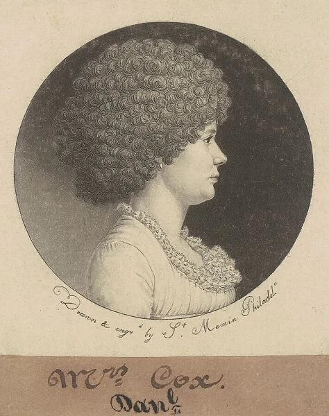 Mrs. Cox, 1798. Creator: Charles Balthazar Julien Fevret de Saint-Memin