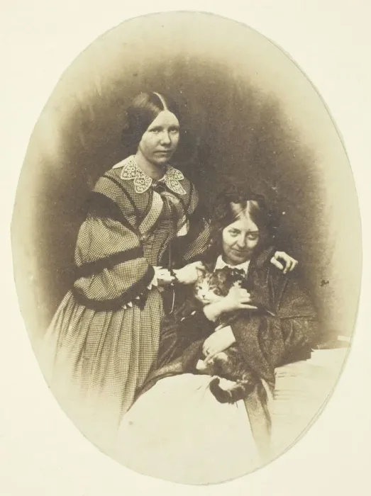 Framed Print : Mrs. Craik Holding Cat, c. 1858. Creators: Unknown, Benjamin Mulock Framed Print : Mrs. Craik Holding Cat, c. 1858. Creators: Unknown, Benjamin Mulock