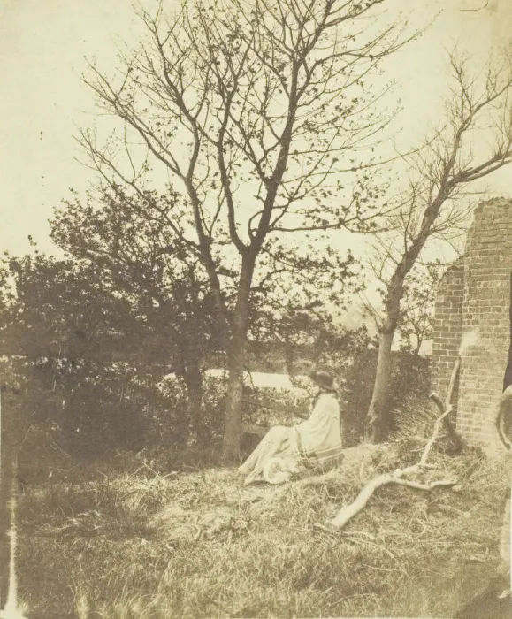 Framed Print : Mrs. Craik Seated Outdoors, 1850 / 59. Creators: Unknown, Benjamin Mulock Framed Print : Mrs. Craik Seated Outdoors, 1850 / 59. Creators: Unknown, Benjamin Mulock