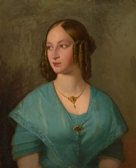 Framed Print : Mrs. Daniel Embury (Emma Catherine Manley), 1837 / 63. Creator: Unknown Framed Print : Mrs. Daniel Embury (Emma Catherine Manley), 1837 / 63. Creator: Unknown