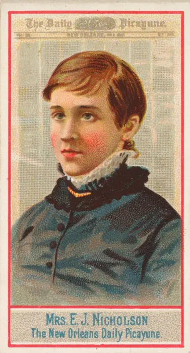 Framed Print : Mrs. E. J. Nicholson, The New Orleans Daily Picayune, from the American Editors series (N1 Framed Print : Mrs. E. J. Nicholson, The New Orleans Daily Picayune, from the American Editors series (N1