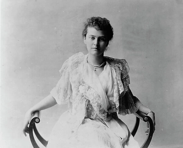 Mrs. Elizabeth Cameron, three-quarter length portrait, seated, facing front, between c1890 and c1910 Creator: Frances Benjamin Johnston