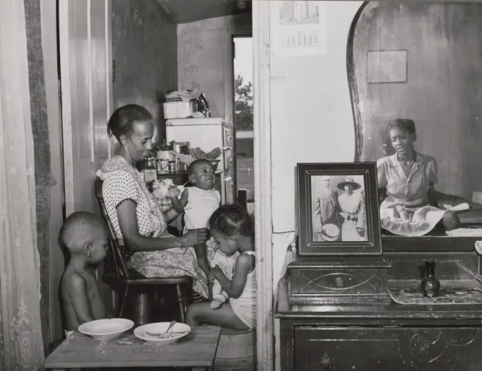 Framed Print : Mrs. Ella Watson, a government charwoman... Washington, D.C. 1942. Creator: Gordon Parks Framed Print : Mrs. Ella Watson, a government charwoman... Washington, D.C. 1942. Creator: Gordon Parks