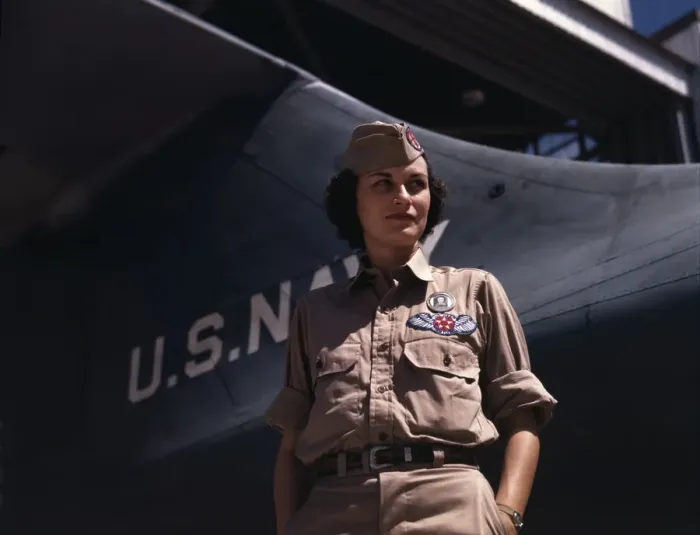 Framed Print : Mrs. Eloise J. Ellis has been appointed by civil... Naval Air Base, Corpus Christi, Texas, 1942. Creator: Howard Hollem Framed Print : Mrs. Eloise J. Ellis has been appointed by civil... Naval Air Base, Corpus Christi, Texas, 1942. Creator: Howard Hollem