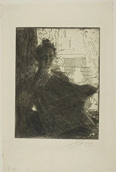 Mrs. Emma Zorn, 1900. Creator: Anders Leonard Zorn
