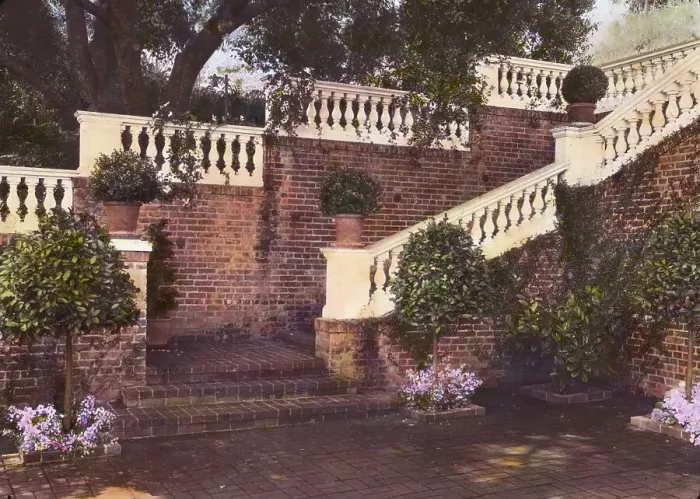 Framed Print : Mrs. Francis Lemoine Loring house, 700 South San Rafael Avenue, Pasadena, California, 1917. Creator: Frances Benjamin Johnston Framed Print : Mrs. Francis Lemoine Loring house, 700 South San Rafael Avenue, Pasadena, California, 1917. Creator: Frances Benjamin Johnston