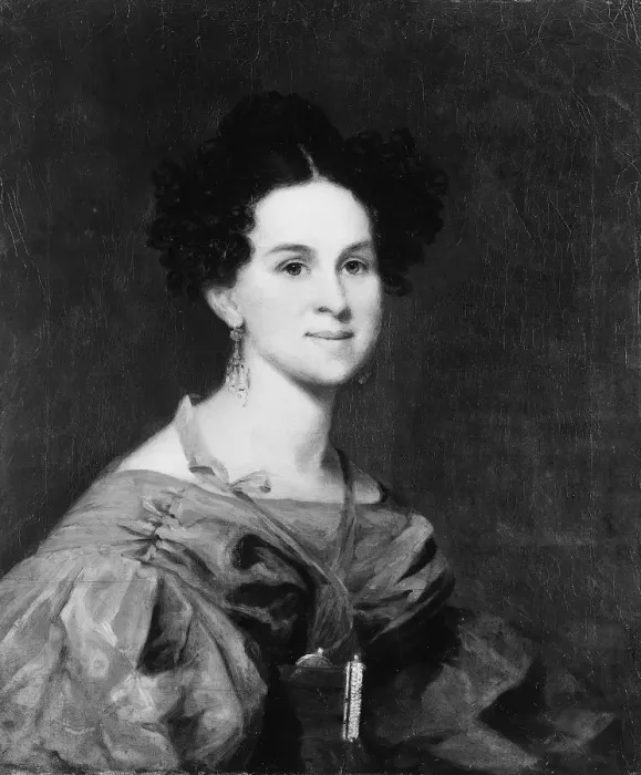 Framed Print : Mrs. George Pine, 1835. Creator: Unknown Framed Print : Mrs. George Pine, 1835. Creator: Unknown