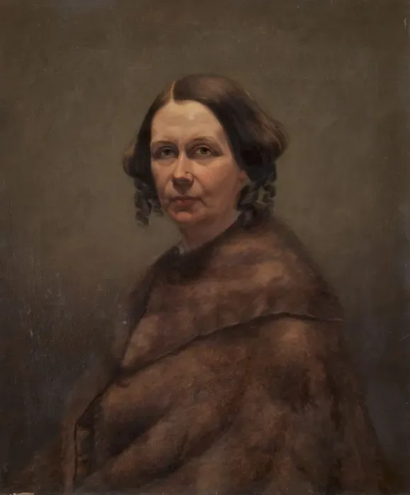 Framed Print : Mrs. Goss, c. 1850s. Creator: Caroline L. Ransom (American, 1838-1910)