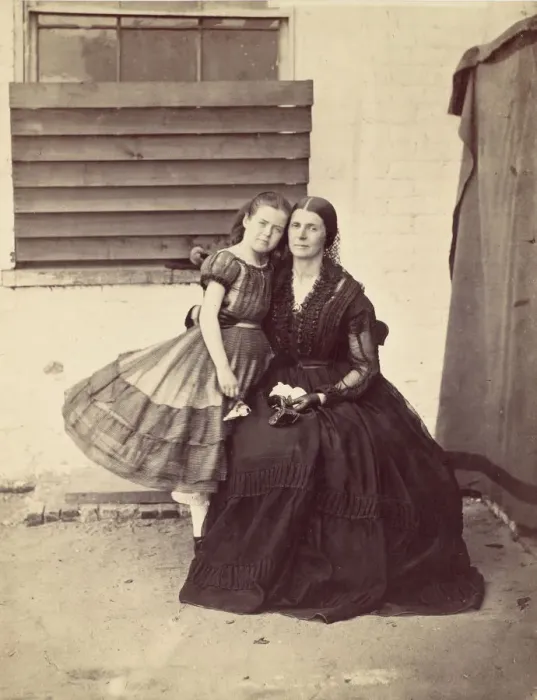Framed Print : Mrs. Greenhow and Daughter, Imprisoned in the Old Capitol, Washington, 1862 Framed Print : Mrs. Greenhow and Daughter, Imprisoned in the Old Capitol, Washington, 1862