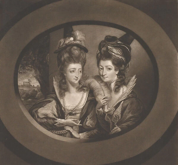 Mrs. Gwyn & Mrs. Bunbury in the Characters of The Merry Wives of Windsor, 1780
