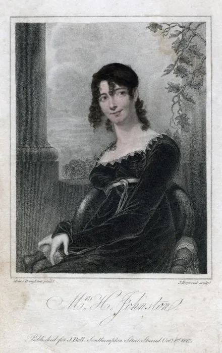 Framed Print : Mrs H Johnston, 1812. Artist: J Hopwood Framed Print : Mrs H Johnston, 1812. Artist: J Hopwood