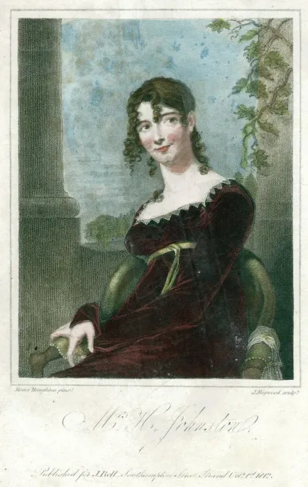 Framed Print : Mrs H Johnston, 1818. Artist: Moses Haughton Framed Print : Mrs H Johnston, 1818. Artist: Moses Haughton