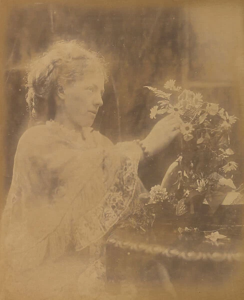 Mrs. Halford Vaugham, Freshwater, 1873. Creator: Julia Margaret Cameron
